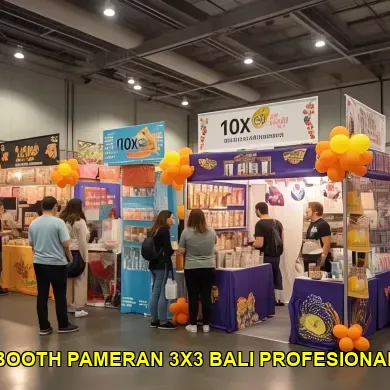 booth pameran 3x3 bali profesional
